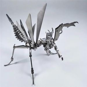 3D Metalen Dierenpuzzel Staal Warcraft Model Kit Mechanisch Insect Monteer Jigsaw Dragon Scorpion (Size : 4)