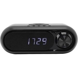 Draadloze Wekkeroplader, Houder voor Mobiele Telefoon LED Digitale Wekkers 3 in 1 Bedraad Opladen voor Slaapkamer (IJzergrijs 10W)