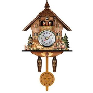 Koekoeksklok, Antieke Houten Koekoek Hangende Cuckoo Klok Zwarte Woud Auto Swing Bell Hangklok Home Decor