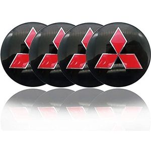 Mitsubishi - Wieldoppen - 56mm - Set van 4 - Vervangende Naafdoppen