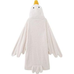 HULG Fun Big White Goose Pyjama, Kerst Onesies, Halloween Pyjama Dames Heren Carnaval Kerst Pyjama Unisex Eendelig Cosplay Onesies, Wit (exclusief Schoenen), M