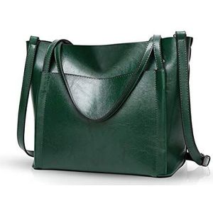 NICOLE & DORIS Nieuwe handtassen voor vrouwen tote handtassen chique schoudertassen grote capaciteit, groen, Large, handtassen
