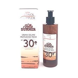 Retinol Complex Hllo Summer zonnecrème medium SPF 30 UVA UVB | waterdicht 200 ml