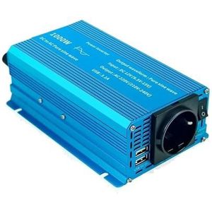 Omvormer Auto-omvormer Met 31A EU-universeel Stopcontact Omvormer Van DC 12V Naar AC 230V 1000W/1500W/2200W Zuivere Sinusgolf 50Hz/60Hz(1000W 50Hz EU)