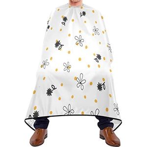 Haar knippen schort 140x168 cm, bloem polka dots kappers cape duurzaam haar gesneden cape grote kappers snijden jurk, voor haar styling, verven styling, kapperszaken