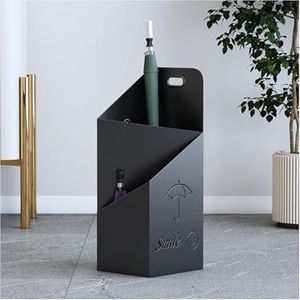 YFAURNDE Paraplustandaard for hotellobby, paraplustandaard for thuis, gepersonaliseerde creatieve paraplu-opslag, paraplu-emmer for op de vloer(Black)