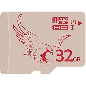 BRAVEEAGLE Micro SD-kaart 32 GB klasse 10 geheugenkaart voor dashcam/digitale camera's/telefoon (32 GB UHS-I 3)