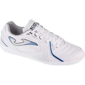 Joma - Indoor voetbalschoenen, synthetisch en mesh bovenwerk, VTS-ventilatie, beschermende teen, duurzaamheid buitenzool, flexo en rotatiestructuur, Blauw wit, 8