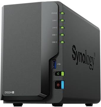 Synology - DiskStation DS224+ - NAS-server - Zwart - 2-bay