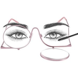 JOOX make-up bril, roterende lens, oogmake-up bril voor vrouwen, cosmetica leesbril, vergroot de oogdetails.