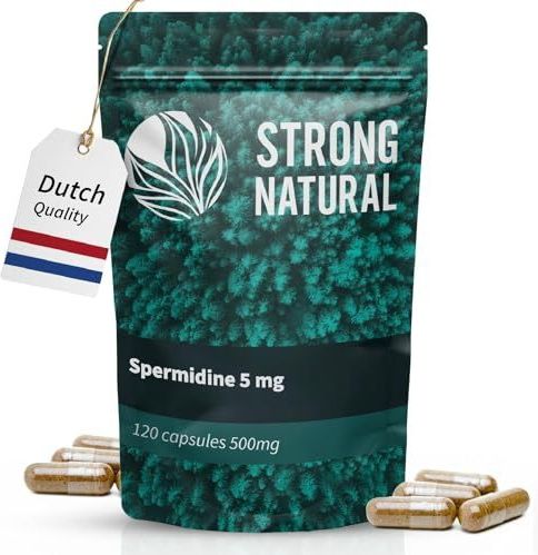 Strong Natural - Spermidine - Met 5 mg Spermidine - 120 Capsules 500mg