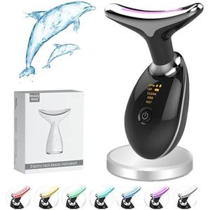 Wavy Chic Beauty Gezichtsmassager, Stacific face-lift, dubbele kin gezichtsmassage met 7 kleuren LED, microstroom multifunctionele gezichtsmassager for lift, strakker en elimineert rimpels (Color : N