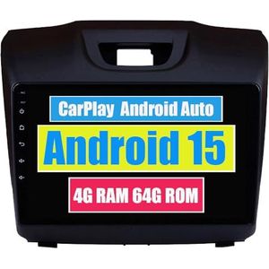RoverOne Auto Stereo CarPlay Hoofd Unit voor Chevrolet S10 TrailBlazer for Isuzu D-MAX 2015-2018 Android Auto Touchscreen Sat Navi Bluetooth WiFi Radio Speler