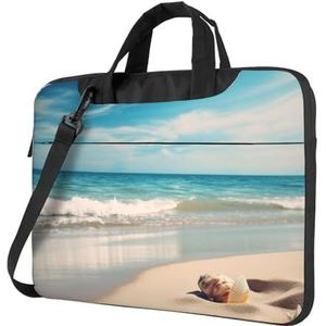 Zee Strand Laptop Tas Schokbestendig Laptop Sleeve Case Computer Schoudertas 13 14 15.6 inch