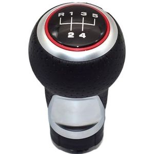 PSVDCTOO Versnellingsknop 12 mm 5/6 versnellingen schakelknop hendel stok voor Audi A4 B6 B7 B8 A6 S4 8K A5 8T Q5 8R S Line Ibiza 6J Seat Leon Mk1 Passat Golf Gear Stick (kleur: rood 5 snelheid-2)