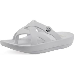 WHITE MOUNTAIN Rip sandaal voor dames, Wit, 38.5 EU