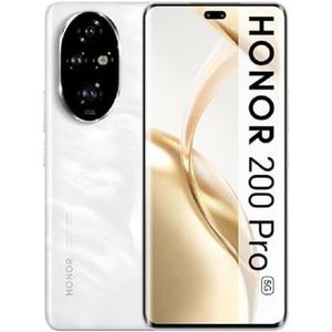 HONOR 200 Pro Smartphone 5G, 512 GB, 6,7 inch display, 5200 mAh batterij, drievoudige camera 50 MP (200 Pro, wit, 12 + 512 G)