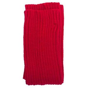 Bodhi2000 Dames Effen Kleur Winter Warm Gebreide Lange Beenwarmers Boot Cover Gehaakte Sokken 42cm Rood