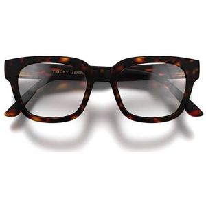 London Mole® Tricky leesbril | Koele vierkante/rechthoekige/trapeziumvormige lezers | Heren dames unisex | Veer scharnieren