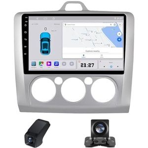 Autoradio 2 Din Bluetooth met Carplay en Android Auto,geldt voor Ford Focus 2 Mk 2 2004-2011 11 inch met touchscreen stereo auto ondersteunt GPS stuurbediening Achteruitrijcamera(B,NF-2)