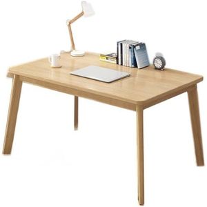 Computerbureau Eenvoudige stijl Modern bureau Scandinavische stijl Kantoortafel, MDF-hout en massieve poten voor minimalistische stijlkamer Wood color,100cm