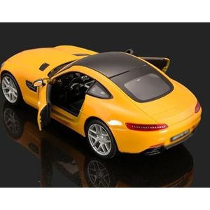 Gegoten lichtmetalen automodel Voor Benz voor merc&edes AMG 1:24 Legering Sportwagen Model Diecast Metalen Speelgoed Race Auto Voertuig Model Simulatie Collection Gift (Color : Yellow)