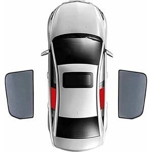 QCxMpC Autozonneschermen voor de zijruiten van de BMW Serie 2 Gran Tourer F46 2014-2021, magnetische UV-beschermende schermen voor voor- en achterruiten, hittebestendige zonneschermaccessoires