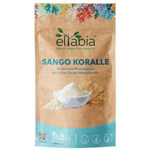 Sango Zeekoraalpoeder, 200 g, hoge dosering met 34% calcium, premium zeekoraalpoeder, natuurlijke bron voor calcium en magnesium, het origineel uit Japan Okinawa