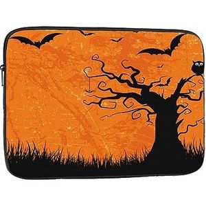 Oranje Halloween Party Laptop Case Laptop Sleeve Laptop Tas voor Vrouwen Mannen Shockproof Beschermende Notebook Case 17 inch
