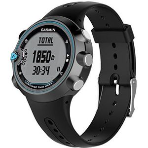 LOKEKE voor Garmin zwemhorloge Smart Horloge Vervanging Band Vervanging Siliconen Polsband Band Voor Garmin Zwemmen Horloge (zwart), Siliconen zwart, Klassiek
