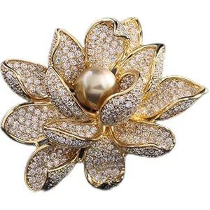 Koper Micro Ingelegd Broche Fashion Shop Imitatie Parel Gift Koper Broche Accessoires 1Pcs, Eén maat, agaat