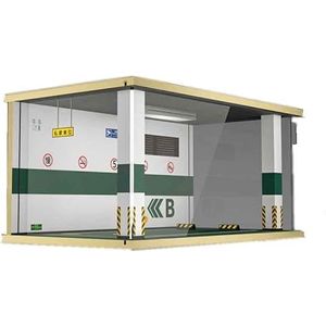Parkeerplaatsmodel 1/18 garagescène houten parkeerplaats simulatie automodel stofkapornamenten (Color : 1/18 green)