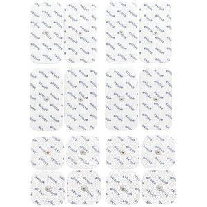 16 elektroden pads - 8 stuks 10 x 5 cm 8 stuks 5 x 5 cm - zelfklevend - verenigbaar met EMS- / TENS-apparaten van Sanitas en Beurer