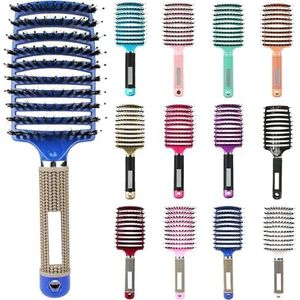 My Sensory Space Ontwarrende Haarborstel, Anti Tangle Haarborstel, Magische Borstel Ontklitter, Gebogen en Geventileerde Ontklitterborstel, Detangler Haren Nylon Haarborstel, Ontwarrende Borstel voor
