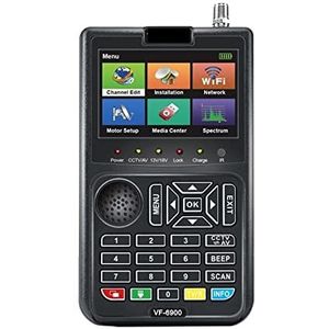 Satellietzoekers VF-6900 HD digitale satellietzoeker DVB-S/DVB S2/zoekermeter 3,5"" TFT LCD for satelliet-tv-ontvanger versus ST-5150 LCD-scherm met meter met satellietdetectie (Color : VF-6900 n