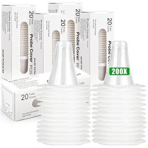 Braun Beschermdopjes Voor Koortsthermometers - 200 Stuks - Reserve Beschermkappen Voor Alle Braun Oorthermometers