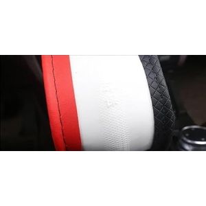 Stuurhoes Stuurhoes Van Microvezelleer Voor BMW 3 4 5 7 8-serie Interieuraccessoires Stuurhoes van leer(Zwart rood)