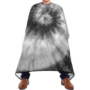Salon Cape Zwart Grijs Wit Spiraal Tie Dye Abstract Patroon Kapper Cape Waterdichte Kapper Kapper Cape Antistatische Salon Jassen Voor Kinderen Kappers Haar Knippen