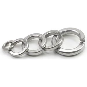 Splitsveerring, 1-100 stuks veerring M2-M12 roestvrijstalen gespleten borgring elastische pakking(M12 20pcs)