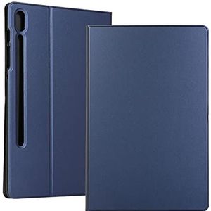 Tablet PC-hoes Compatible with Lenovo Tab P12 Pro 12.6 Inch Tablet Case, Premium Shock Proof Stand Folio Case, Multi-Displing Hoeken, Zacht Tpu Back Cover Auto Sleep/Wake Wake Bescherming(Dark blue)