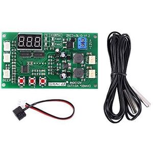 Drivermodule, DC 12 V, 2 A, 2 bit, PWM, 3 draden, ventilator, temperatuurregelaar, gouverneur voor pc, ventilator/alarm