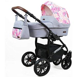 Kinderwagen 3in1 2in1 Set Isofix Buggy Autostoeltje Maximum by SaintBaby Peony and Rose 3in1 met autostoeltje