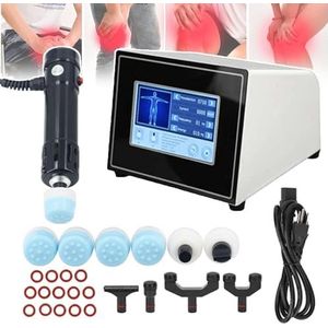 Extracorporeale Shockwave Therapie Machine, 2 IN 1 Professionele ED Shock Wave Therapie Machine Sportblessure Pijnbestrijding Spier Massager, Energie: 10-250MJ, Frequentie: 1-16HZ,F