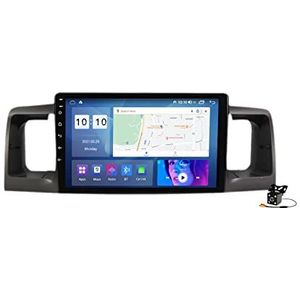 Android 14 Auto Stereo Radio voor T-oyota Corolla 2000-2004 GPS Navigatie 9In Touchscreen Mediaspeler Video-ontvanger Ondersteuning Wifi 4G DSP Carplay,M100s