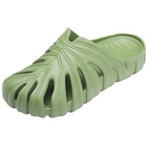 Zomerpantoffels for dames en heren, huishoudpantoffels, klompen met dikke zolen(Camouflagegreen,40 EU)