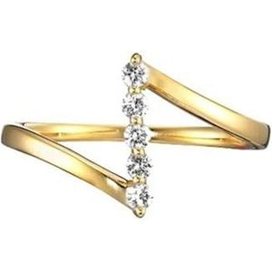 Nieuwe minimalistische dunne ringen voor vrouwen bruiloft briljante zirkoon hoge kwaliteit veelzijdige vrouwelijke sieraden-8-goud