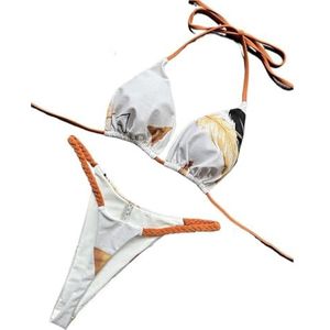 XPJYUA Bikini Bikini Set, Bikini, Hoge Taille Badpak, Sexy Zebra Print, Badmode Badpakken voor Dames (Kleur: 2102, Maat: S)