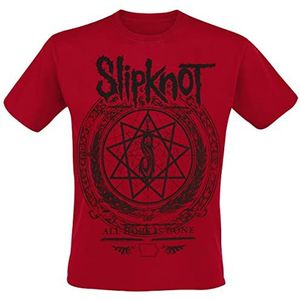 Slipknot Blurry T-shirt donkerrood S 100% katoen Band merch, Bands
