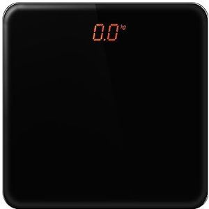 Elektrische Weegschaal For Lichaamsgewicht Digitaal Badkamerlichaam Gemakkelijk Te Gebruiken(Black)
