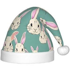 SSIMOO Bunny Cute Delightful Kinderen Pluche Kerst Hoed - Vakantie Decoratieve Hoed Voor Feesten, Feestelijk Plezier, En Meer